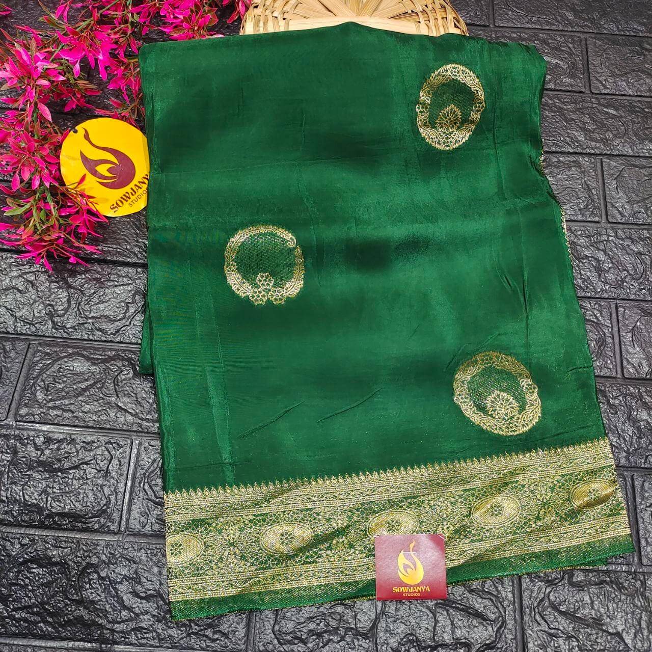 PURE BANARAS H-HO SILK(green) -  BOOM