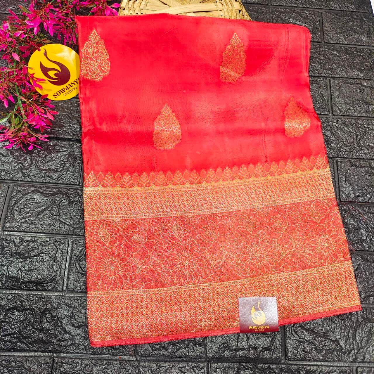 PURE BANARAS H-HO SILK(peach) -  BOOM