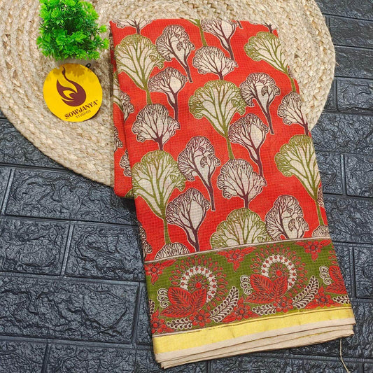 ORIGINAL PEDANA Kalamkari KOTA Cotton Sarees (91)- BLEND