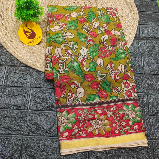 ORIGINAL PEDANA Kalamkari KOTA Cotton Sarees (94)- BLEND