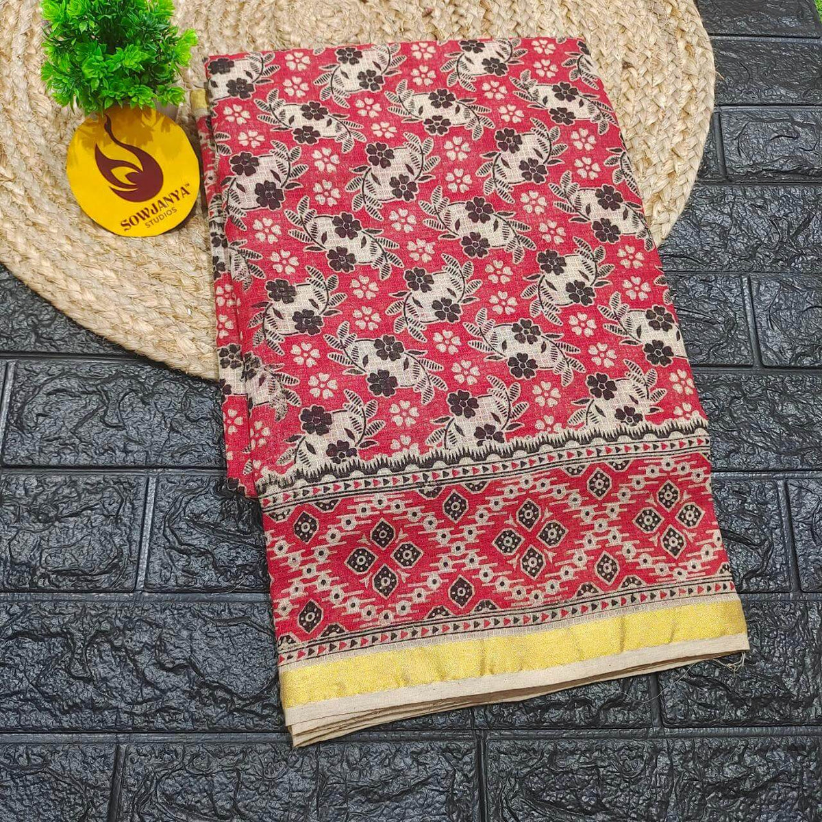 ORIGINAL PEDANA Kalamkari KOTA Cotton Sarees (97)- BLEND