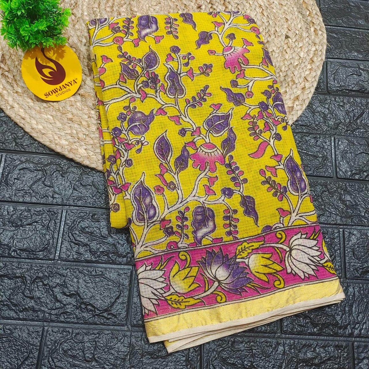 ORIGINAL PEDANA Kalamkari KOTA Cotton Sarees (98)- BLEND
