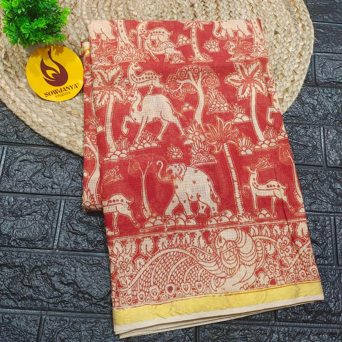 ORIGINAL PEDANA Kalamkari KOTA Cotton Sarees (100)- BLEND