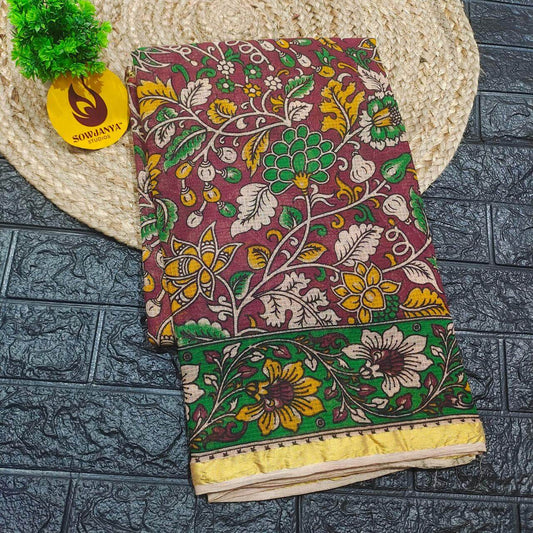 ORIGINAL PEDANA Kalamkari KOTA Cotton Sarees (101)- BLEND