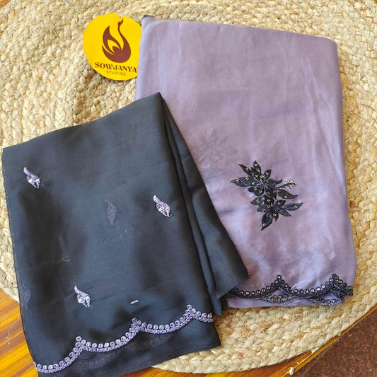 Premium Rangoli Silk Sarees with Emboridery work -FLASH