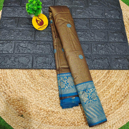 Soft Semi kanchi Pattu Sarees  -FEAST
