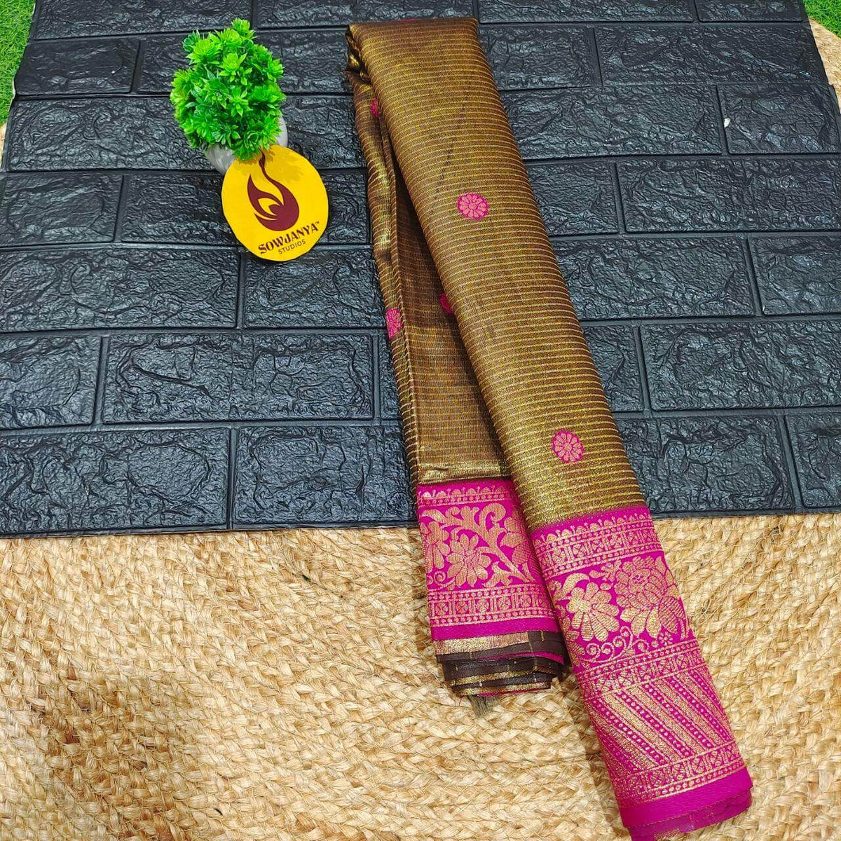 Soft Semi kanchi Pattu Sarees  -FEAST