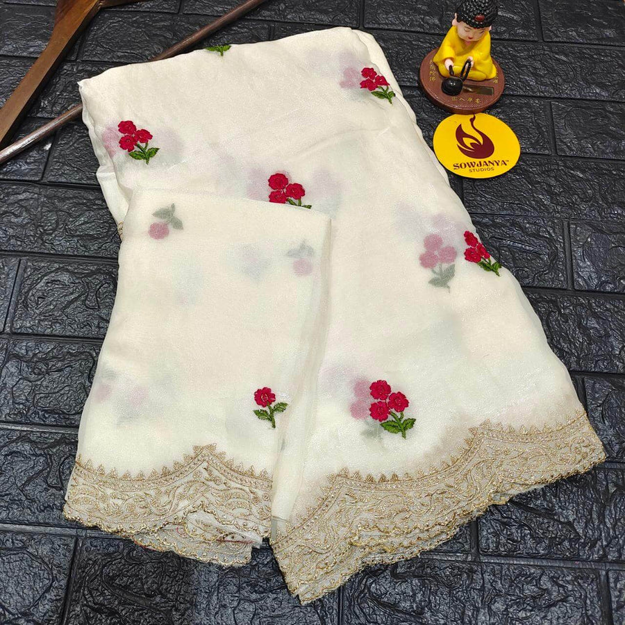 Designer Space Silk Sarees -  SSBUD