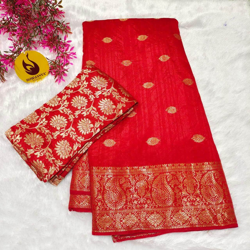 Premium Viscose Tussar Georgette  Saree - SSBRD