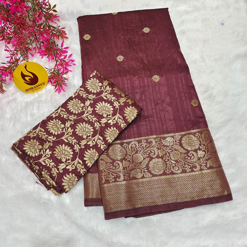 Premium Viscose Tussar Georgette  Saree - SSBRD