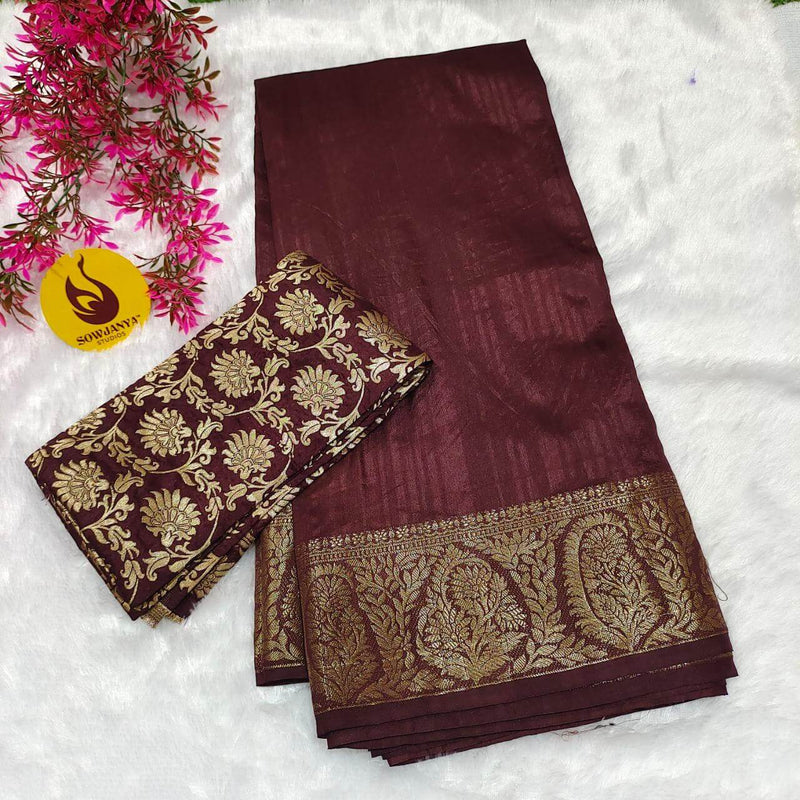 Premium Viscose Tussar Georgette  Saree - SSBRD