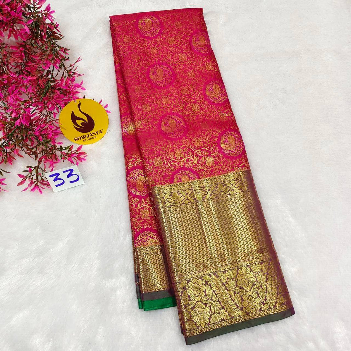 Premium Dharmavaram Pattu Sarees (033)- SSDHM