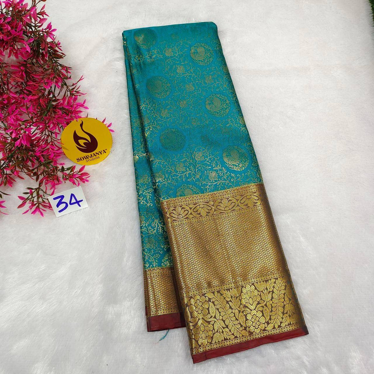 Premium Dharmavaram Pattu Sarees (034)- SSDHM
