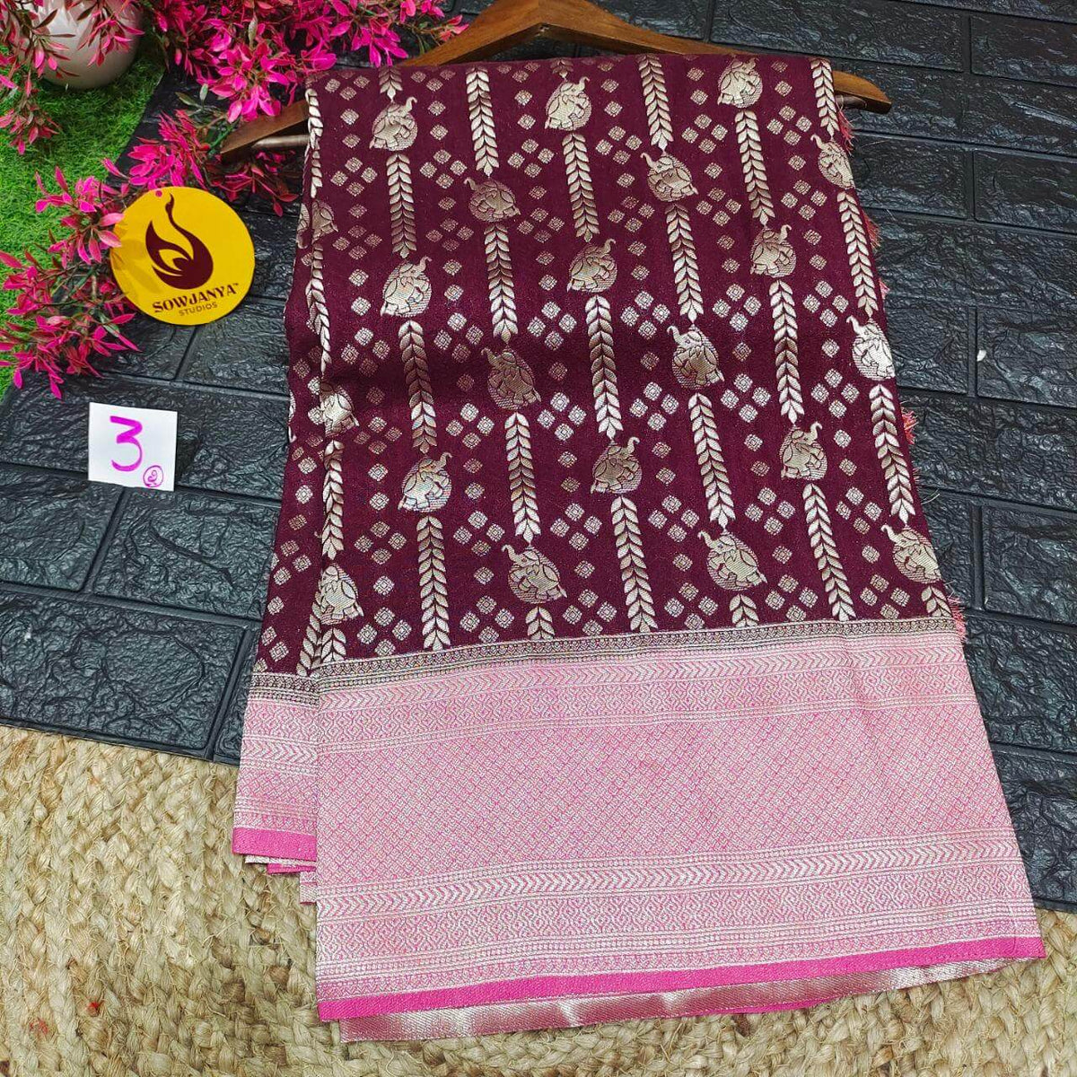 Premium BANARASI Sarees (3) - GLOW