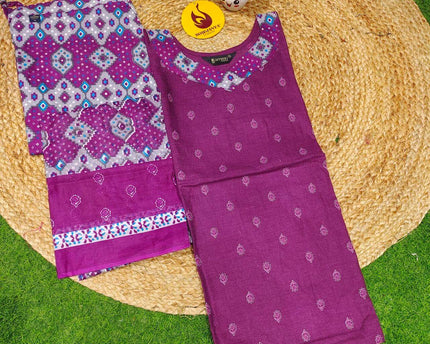 Cotton Fully Stiched 3 Piece Dresses - DRESS8