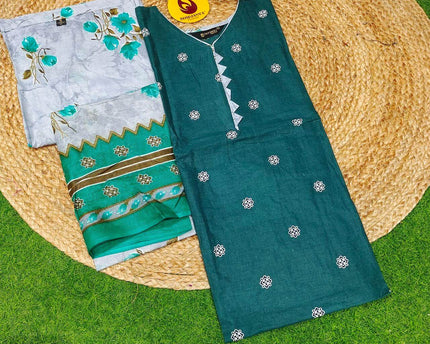 Cotton Fully Stiched 3 Piece Dresses - DRESS3