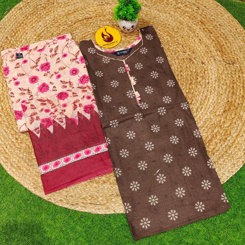 Cotton Fully Stiched 3 Piece Dresses - DRESS6