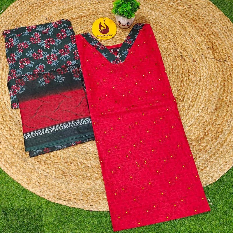 Cotton Fully Stiched 3 Piece Dresses - DRESS2