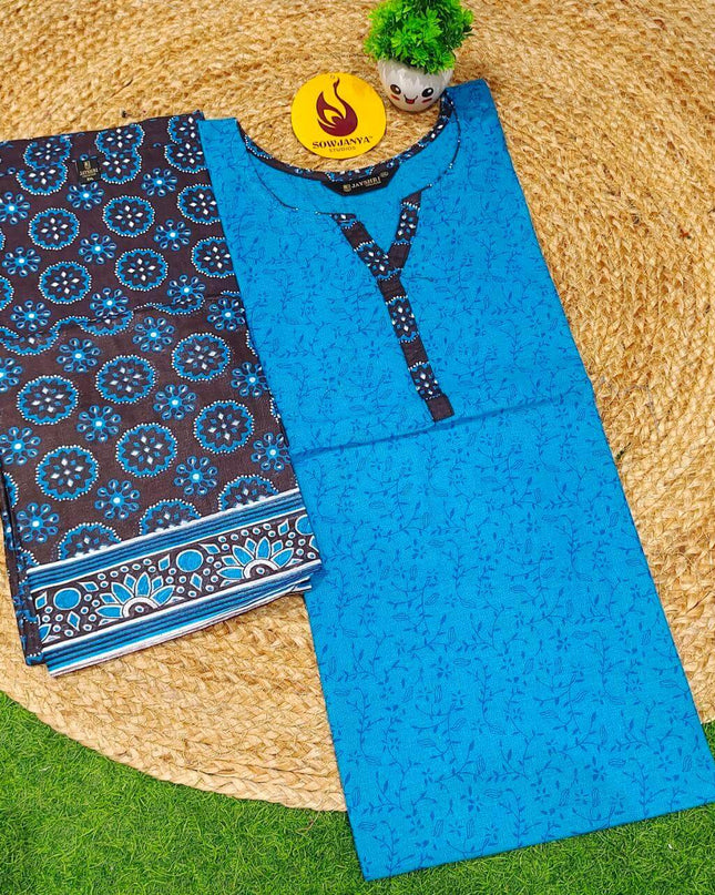 Cotton Fully Stiched 3 Piece Dresses - DRESS1
