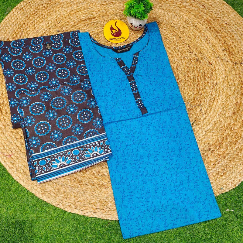 Cotton Fully Stiched 3 Piece Dresses - DRESS1