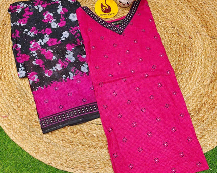 Cotton Fully Stiched 3 Piece Dresses - DRESS13