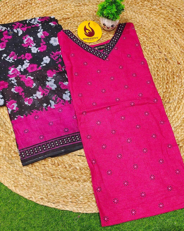 Cotton Fully Stiched 3 Piece Dresses - DRESS13