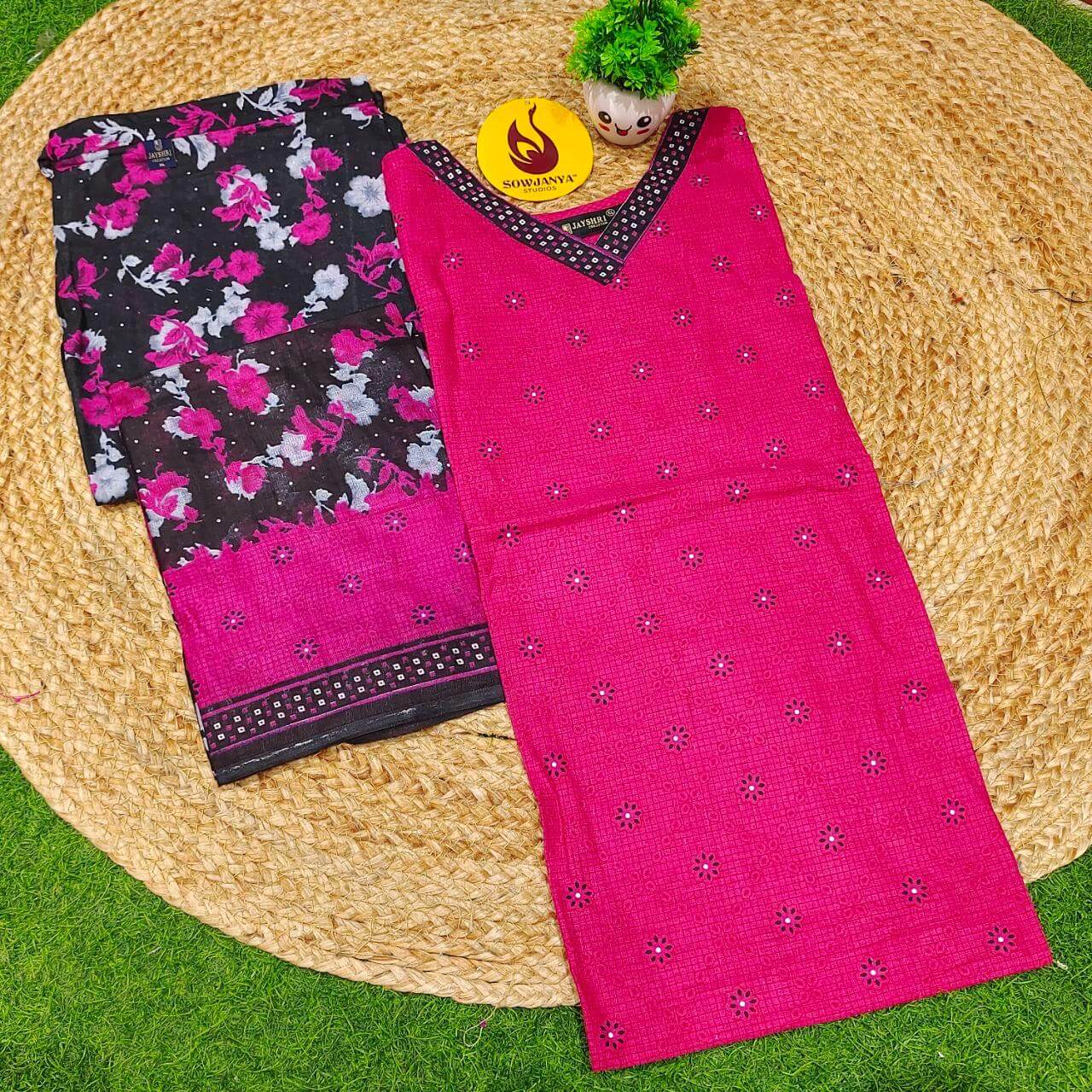 Cotton Fully Stiched 3 Piece Dresses - DRESS13