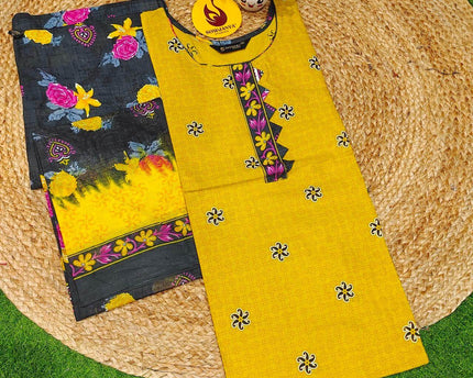 Cotton Fully Stiched 3 Piece Dresses - DRESS10