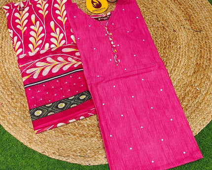 Cotton Fully Stiched 3 Piece Dresses - DRESS12
