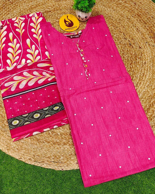 Cotton Fully Stiched 3 Piece Dresses - DRESS12