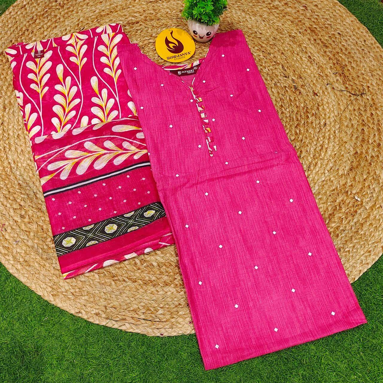 Cotton Fully Stiched 3 Piece Dresses - DRESS12