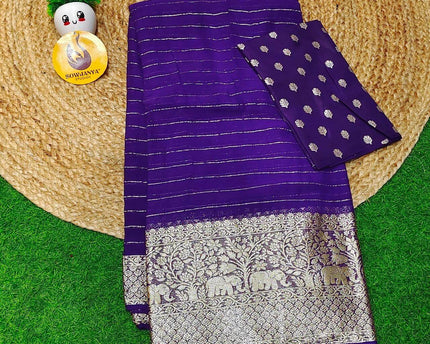 Premium Viscose Crape Georgette Saree - BEST06