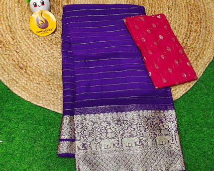 Premium Viscose Crape Georgette Saree - BEST07