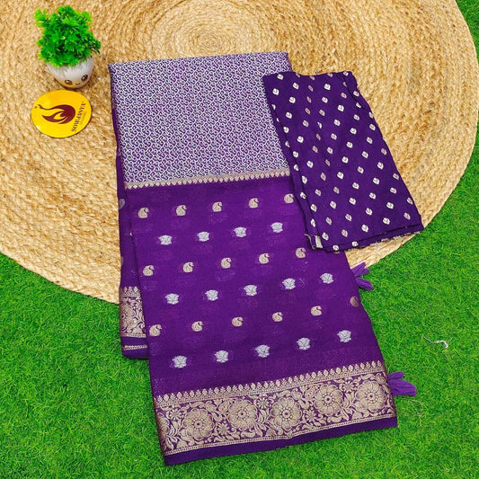 Premium Viscose Georgette Saree - BEST053