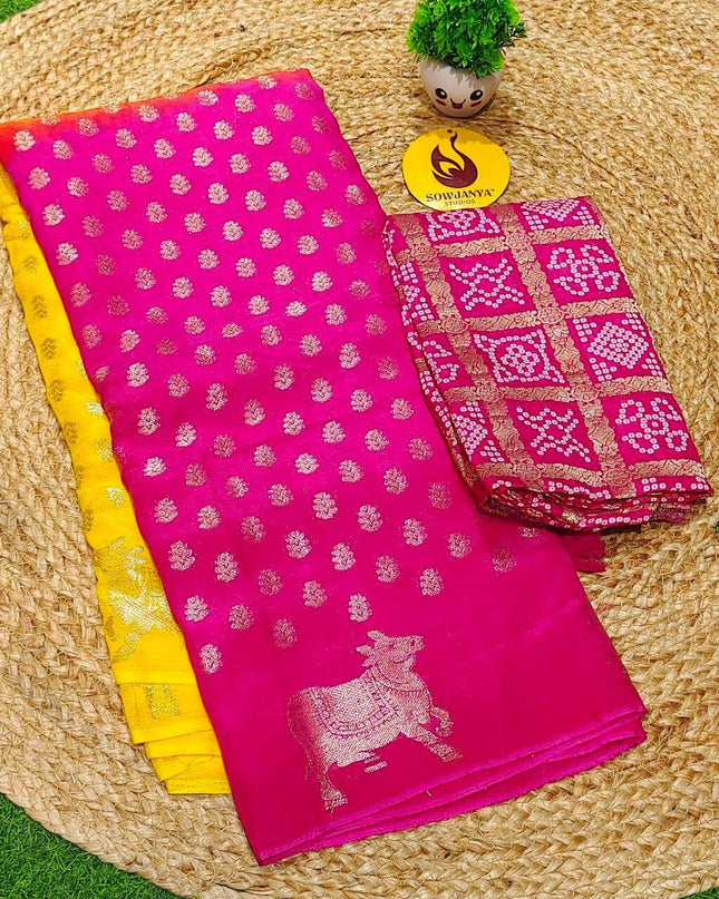 Premium Viscose Russian Crape Sarees - CLEAR06