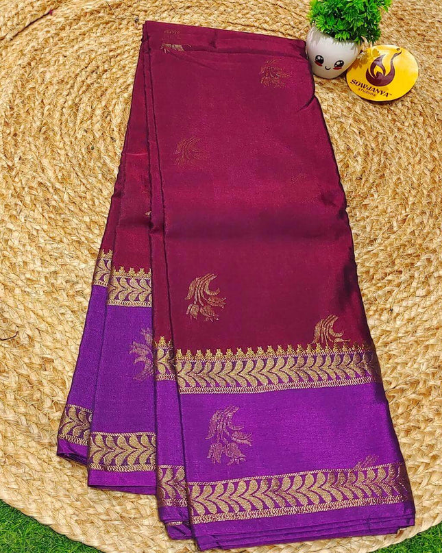 VINTAGE Seiko Gadwal Pattu Sarees - WAVE157
