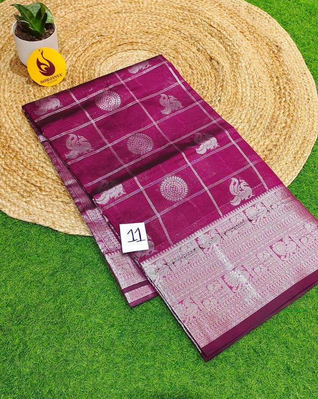 Premium Mangalgiri Pattu Sarees - SSMPP13