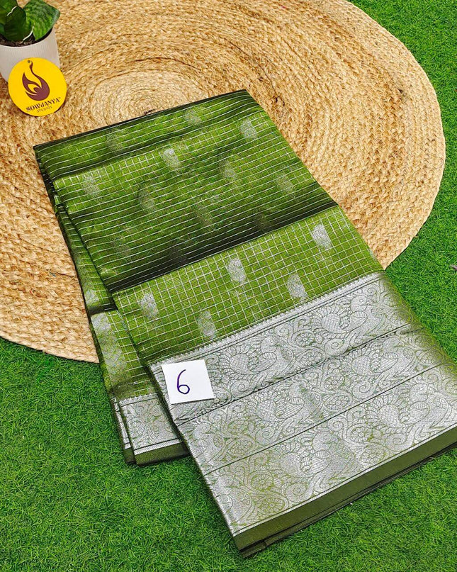 Premium Mangalgiri Pattu Sarees - SSMPP10