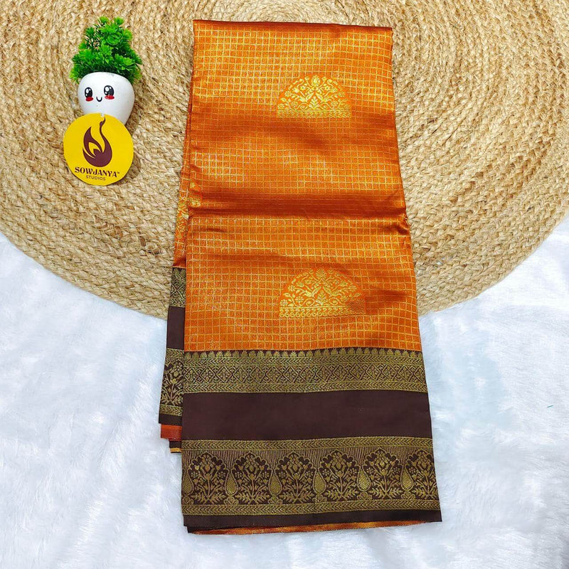 Soft Semi kanchi Pattu Sarees  - SSTKB18
