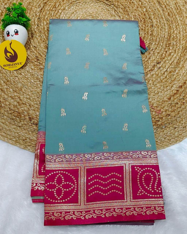 Soft Semi kanchi Pattu Sarees  - SSTKB11