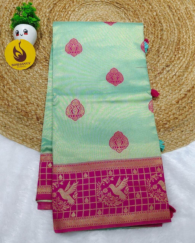 Soft Semi kanchi Pattu Sarees  - SSTKB19