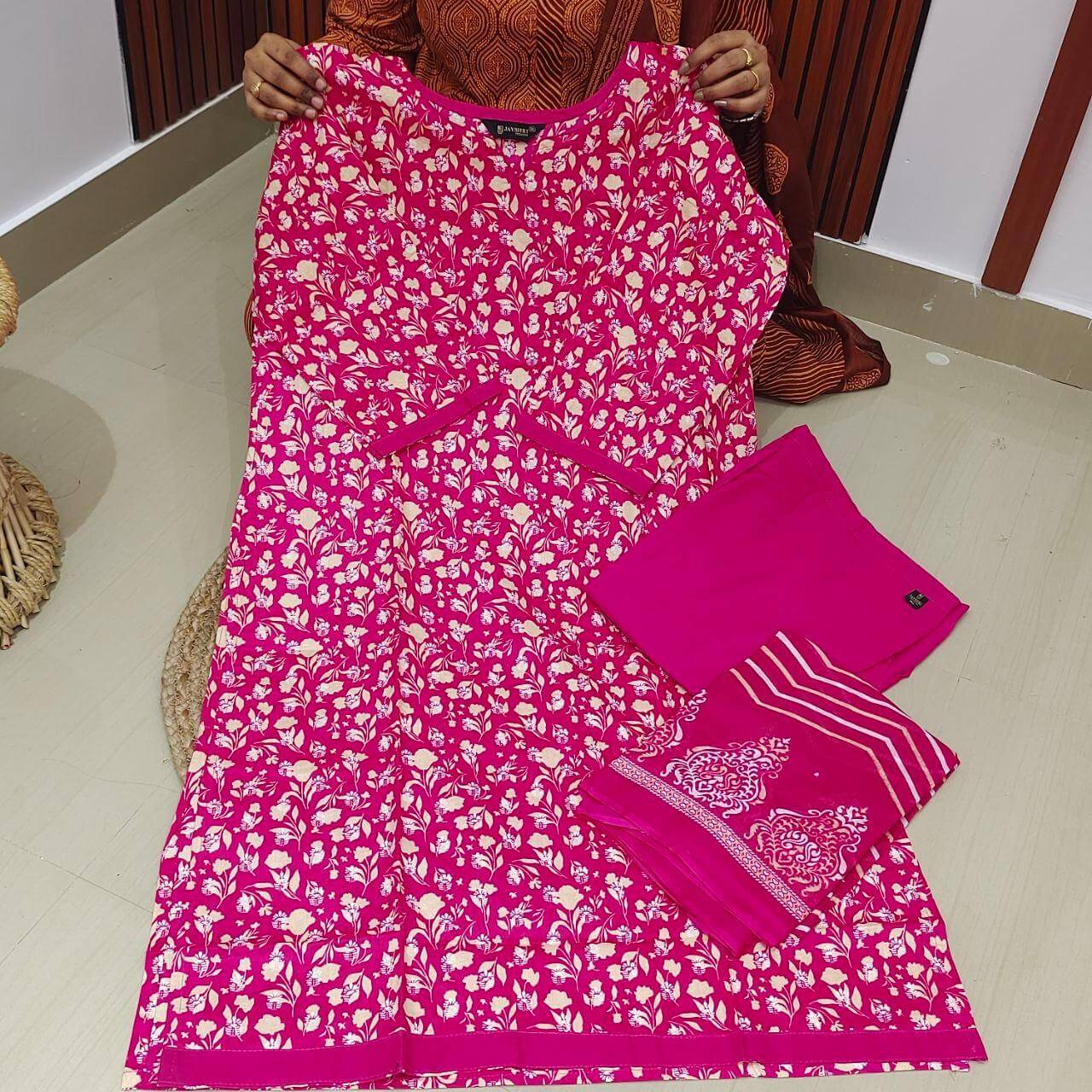 Pure Cotton Fully Stiched 3 Piece Dresses - DRAST11