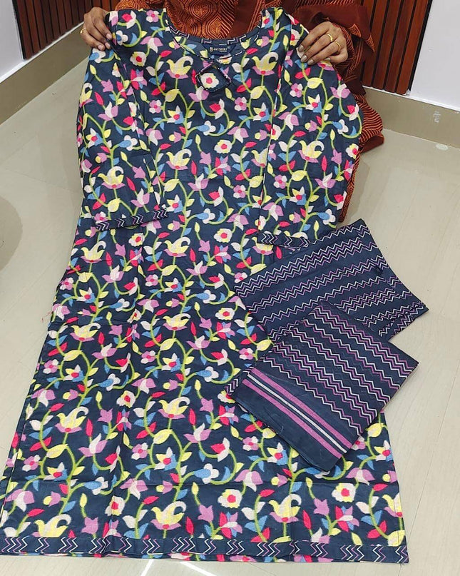 Pure Cotton Fully Stiched 3 Piece Dresses - DRAST3