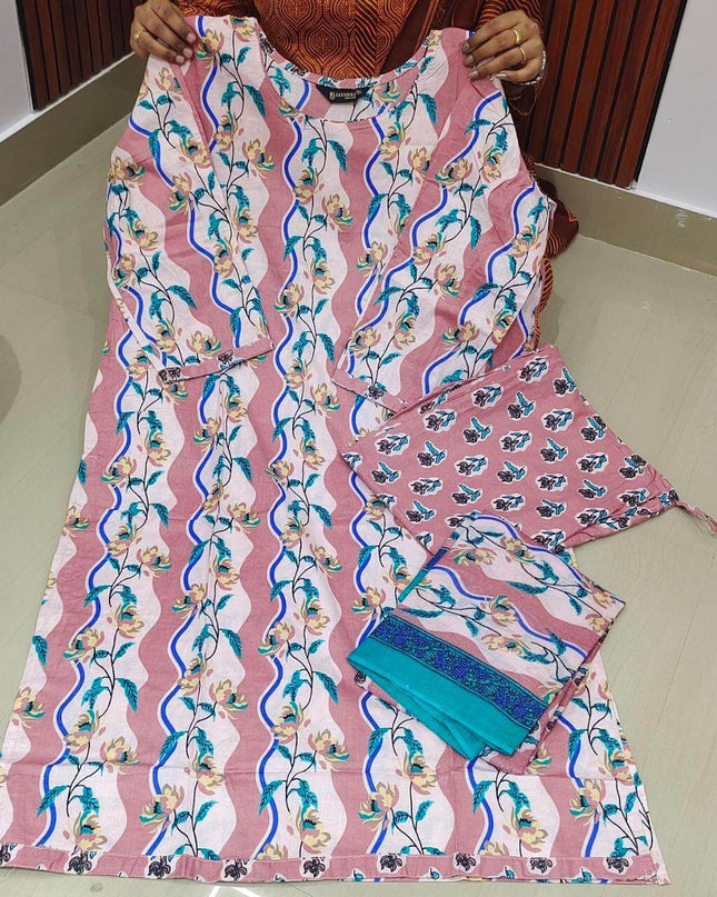 Pure Cotton Fully Stiched 3 Piece Dresses - DRAST1