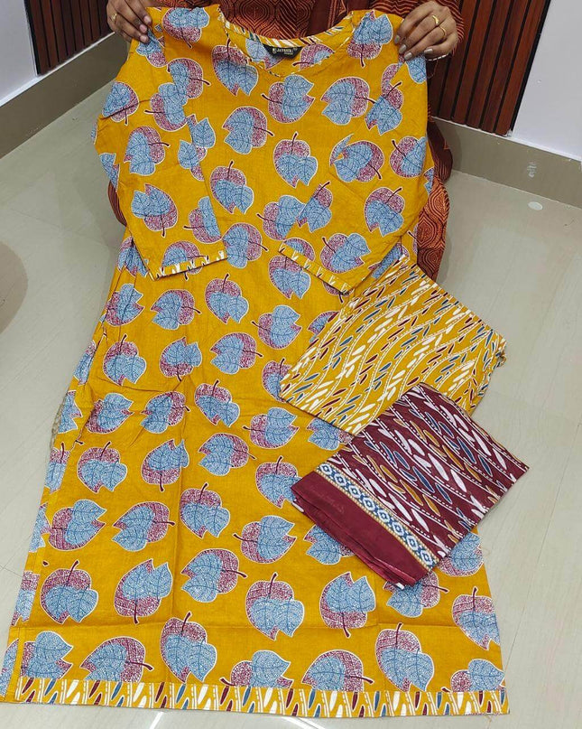 Pure Cotton Fully Stiched 3 Piece Dresses - DRAST2