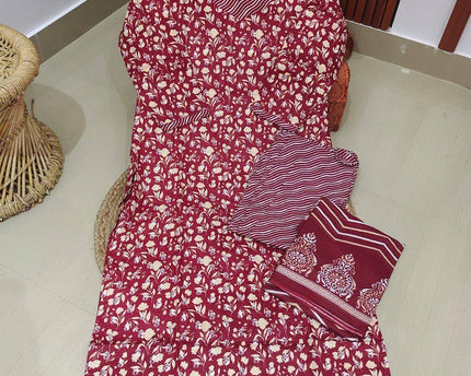 Pure Cotton Fully Stiched 3 Piece Dresses - DRAST7