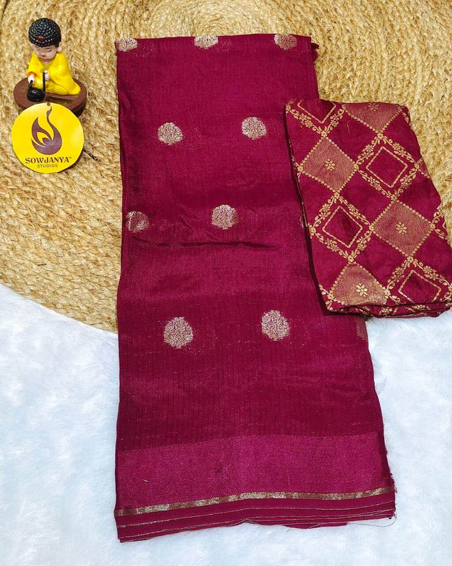 Premium Lenin Viscose All Over Butti Sarees - SSKIF4