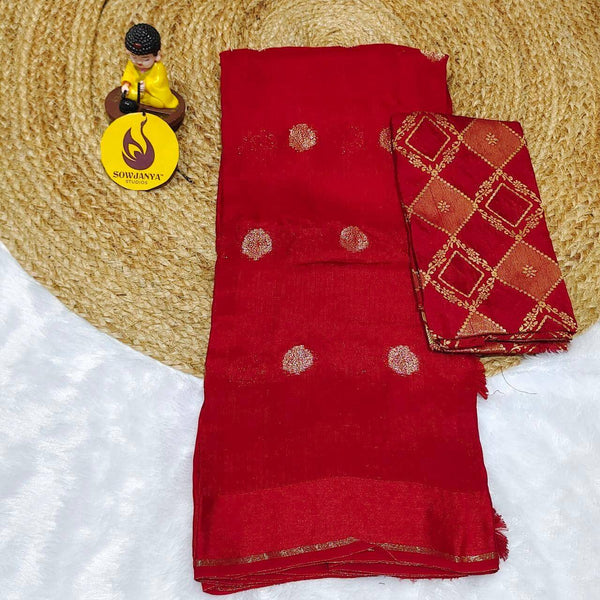 Premium Lenin Viscose All Over Butti Sarees - SSKIF3
