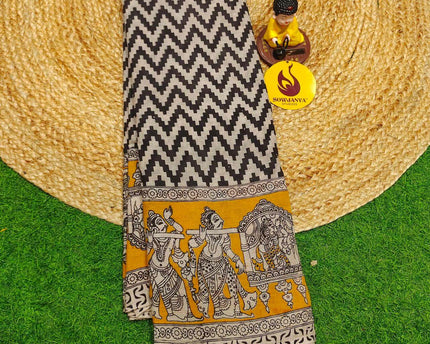 ORIGINAL PEDANA KALAMKARI Cotton Sarees - BOMMA9