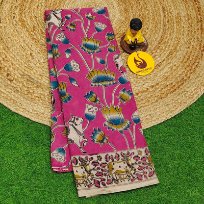 ORIGINAL PEDANA KALAMKARI Cotton Sarees - BOMMA13